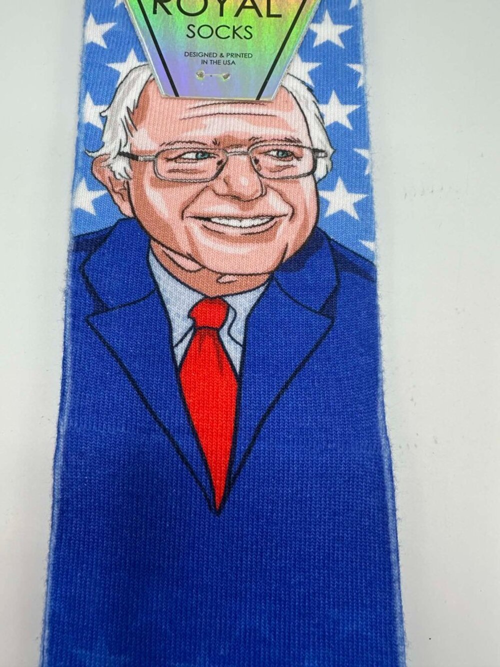 Bernie Sanders Living Royal Blue Star Socks - Picture 4 of 8